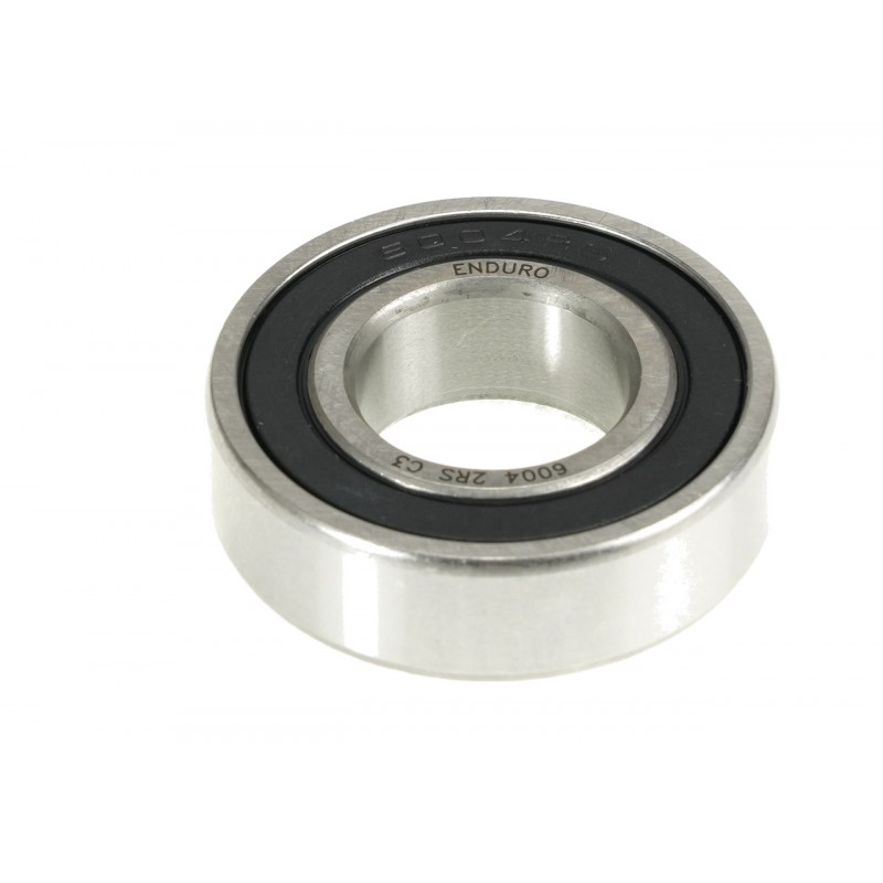 ENDURO BEARINGS Rodamiento radial para buje 6004 2RS C3 ABEC-3 (C3 CLEARANCE) 20MM X 42MM 12MM EB8009