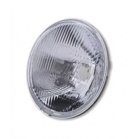 inserção de farol de sete polegadas com vidro gravado e luz de posição smart h4 (176 mm)