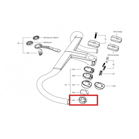 DEDA Steering system compression ring for handlebar 45ºX45º ALANERA RS 725778
