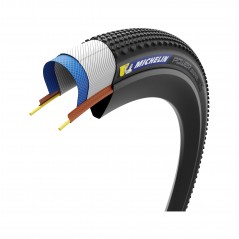 MICHELIN Cubierta neumático para bicicleta plegable POWER GRAVEL 650BX50 COMPETITION LINE 50-584 724934