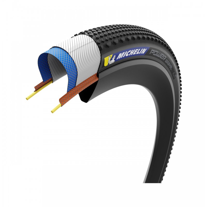 MICHELIN Cubierta neumático para bicicleta plegable POWER GRAVEL 650BX50 COMPETITION LINE 50-584 724934