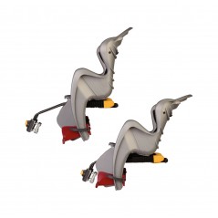 BELLELLI Portabebés para bicicleta reclinable con montaje al cuadro MR FOX 725756VAR