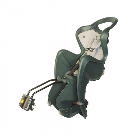 BELLELLI Portabebés para bicicleta con montaje al cuadro MR FOX LUXE BOSQUE 725760