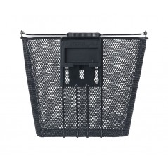 BASIL Front bicycle basket with steel plate BILBAO (26X22X28 CM) KLICKFIX 725824VAR