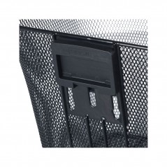 BASIL Front bicycle basket with plate and stem support, steel BILBAO (26X22X28 CM) KLICKFIX 725826