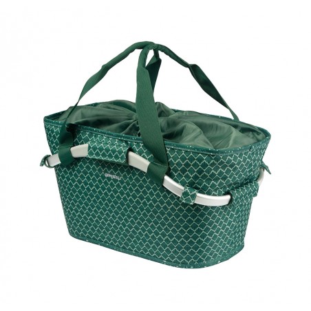 BASIL Rear bicycle basket with polyester plate FLAIR CARRY ALL 22L (38X21X27 CM) MIK 2.0 725830VAR