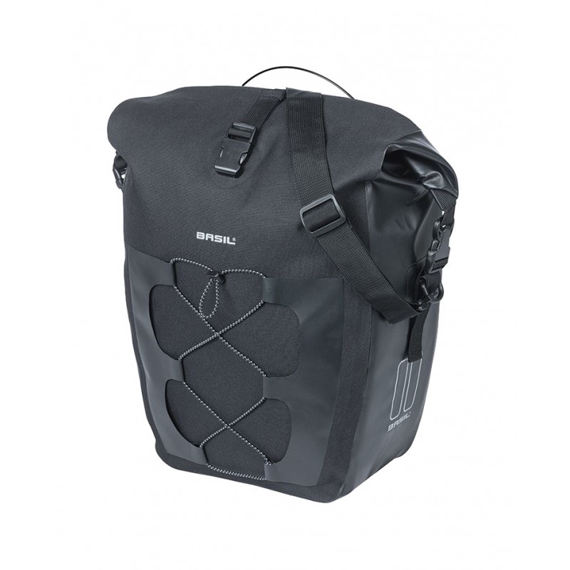 BASIL Bolsa impermeable para bicicleta con sistema poliéster NAVIGATOR L 22L (27X19X41 CM) MIK 725832
