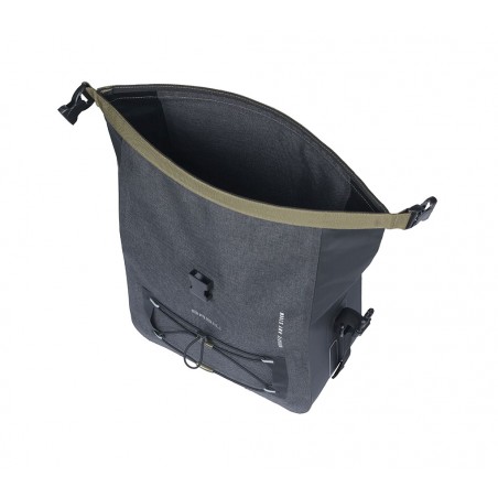 BASIL Bolsa impermeable para bicicleta con placa poliéster NAVIGATOR STORM 13L (24X14X34 CM) MIK 725834