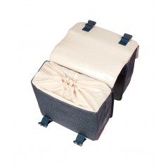 BASIL Rear bicycle panniers with universal polyester system FLAIR 35L (35X15X31 CM) BRIDGE 725837VAR