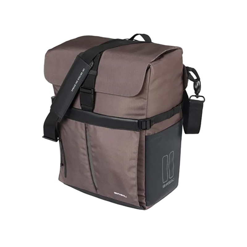 BASIL Bicycle bag with polyester hooks MOVE COMMUTER 15L (27X16X38 CM) MIK 725841VAR
