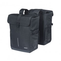BASIL Alforjas traseras para bicicleta con sistema universal poliéster MOVE 30L (27X16X38 CM) BRIDGE 725845VAR