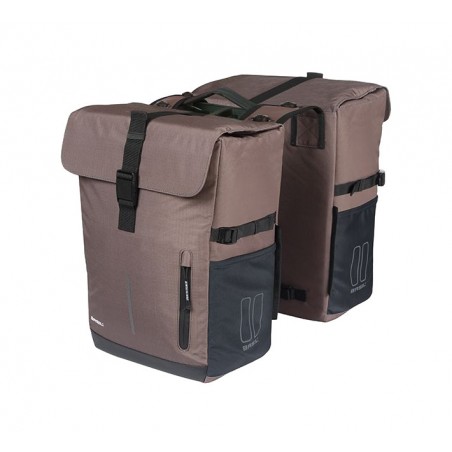 BASIL Alforjas traseras para bicicleta con placa poliéster MOVE 30L (27X16X38 CM) MIK 2.0 725847VAR