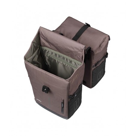 BASIL Rear bicycle panniers with polyester plate MOVE 30L (27X16X38 CM) MIK 2.0 725847VAR