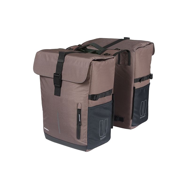 BASIL Alforjas traseras para bicicleta con placa poliéster MOVE 30L (27X16X38 CM) MIK 2.0 725847VAR