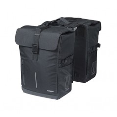 BASIL Alforjas traseras para bicicleta con placa poliéster MOVE 30L (27X16X38 CM) MIK 2.0 725847VAR