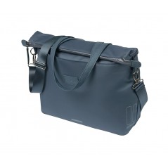 BASIL Bicycle bag with hooks, waterproof polyester MANHATTAN 12L MARINO (38X12X30 CM) COMMUTER HOOK-ON 725855