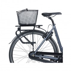 BASIL Cesta trasera para bicicleta con placa acero BASE XL (44X23.5X17.5 CM) MIK 725858
