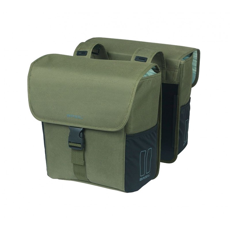 BASIL Alforjas traseras para bicicleta con sistema universal poliéster GO 32L (29X15X34 CM) BRIDGE 725866
