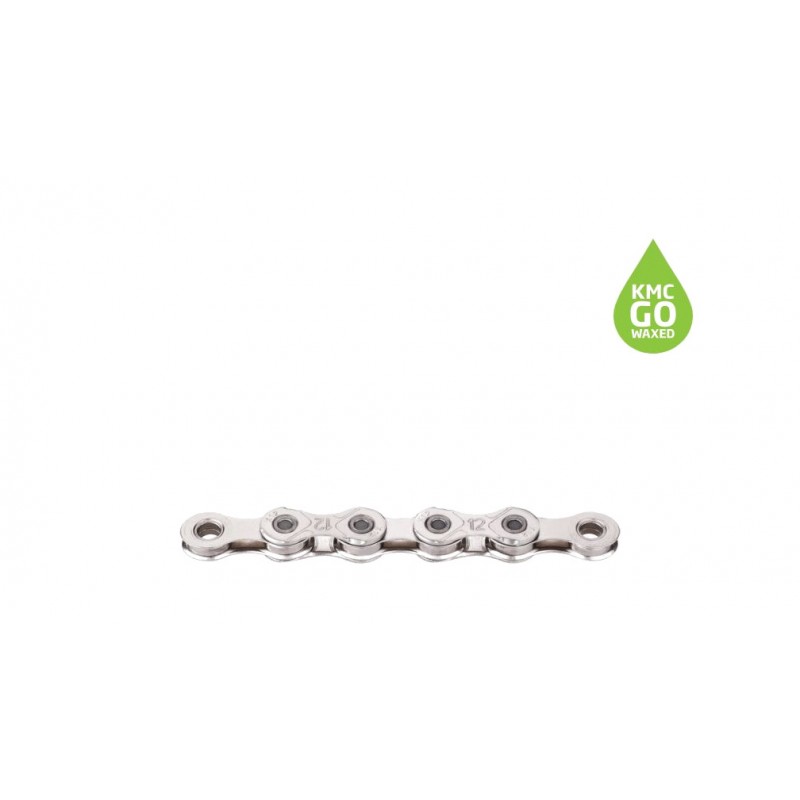 KMC Wax-lubricated bicycle chain X12 WAXED 1/2X11/128" 126 ESLABONES 12V 725893VAR
