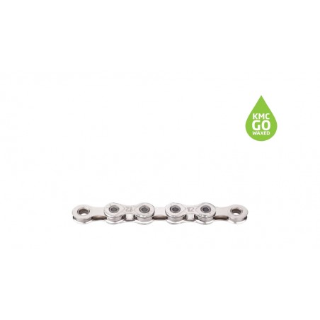 KMC Wax-lubricated bicycle chain X12 WAXED 1/2X11/128" 126 ESLABONES 12V 725893VAR