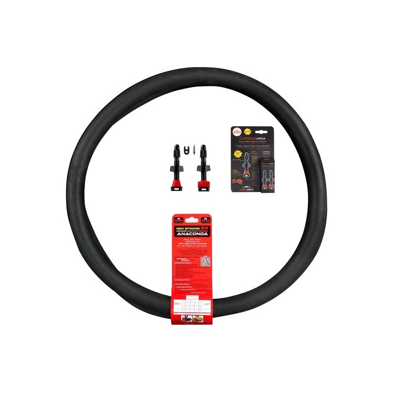 BARBIERI Bicycle mousse kit with carbon presta valves ANACONDA 3.0 27.5X2.10-2.70" 35 MM 726550