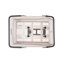 BASIL Rear bicycle basket with steel plate CENTO (24X39X13.5 CM) MIK 726726VAR