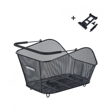 BASIL Rear bicycle basket with steel plate ICON M A (24X39X14 CM) MIK 2.0 726730