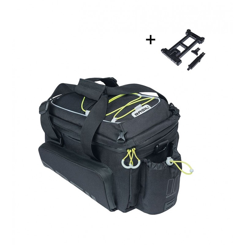 BASIL Bolsa para portabultos impermeable con placa MILES XL PRO 9-36L (19X33X19 CM) MIK 2.0 726734