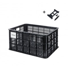 BASIL Bicycle basket with plastic plate CRATE L 40L (49X38X29 CM) MIK 2.0 726738