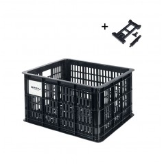 BASIL Cesta para bicicleta con placa plástico CRATE M 29.5L (44X33.5X27.5 CM) MIK 2.0 726812