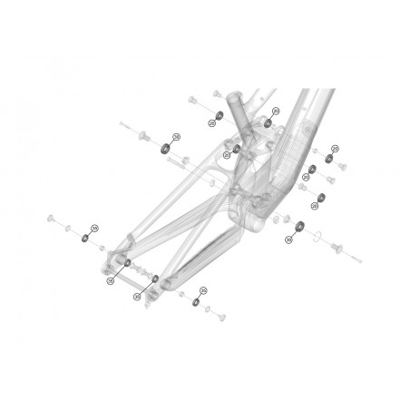 LAPIERRE Kit de rodamientos para bicicleta eléctrica E-BIKE ZESTY CF KLP00037