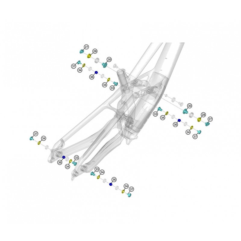 LAPIERRE Electric Bike Crank Hardware Kit E-BIKE SPICY KLP00049