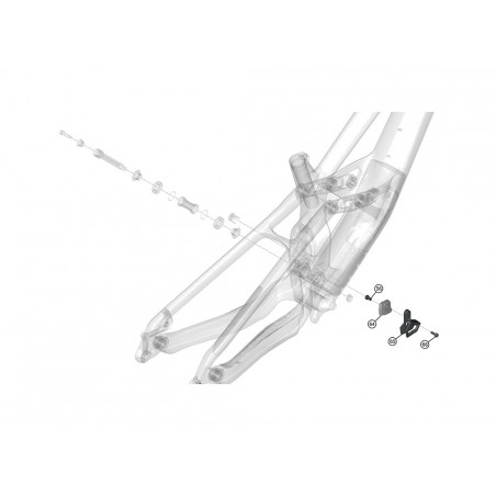 LAPIERRE Guía de cadena pivote bajo para bicicleta eléctrica E-BIKE SPICY KLP00065