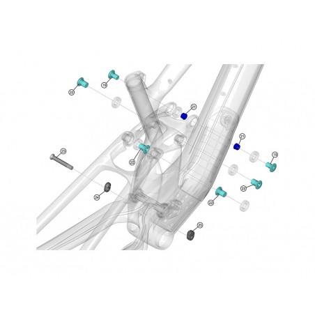 LAPIERRE Flipchip hardware kit for electric bikes E-BIKE ZESTY CF KLP00069