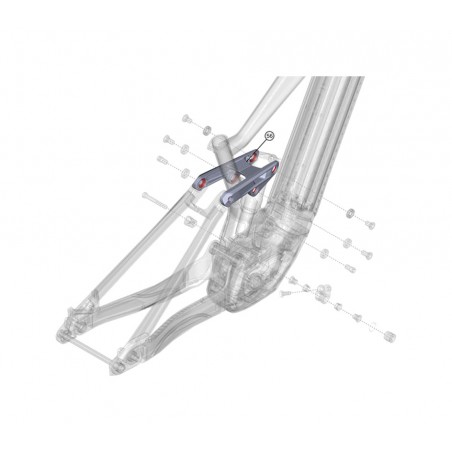 LAPIERRE Enlace para bicicleta eléctrica E-BIKE OVERVOLT GEN5 FS AL KLP00081