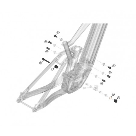LAPIERRE Kit de hardware para bicicleta eléctrica E-BIKE OVERVOLT GEN5 FS AL ROCKERLINK KLP00082