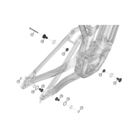 LAPIERRE E-bike main pivot hardware set OVERVOLT GEN5 FS AL KLP00084