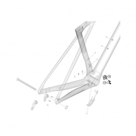 LAPIERRE Colgador frontal para bicicleta XELIUS DRS KLP00092