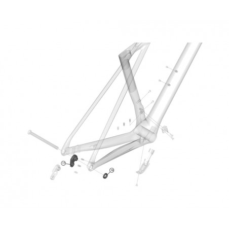 LAPIERRE Mounting the bike rack XELIUS DRS KLP00095