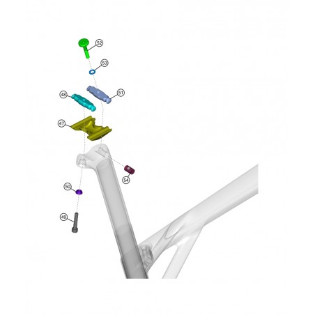 LAPIERRE Hardware de sillín para bicicleta XELIUS DRS 0 15MM KLP00101