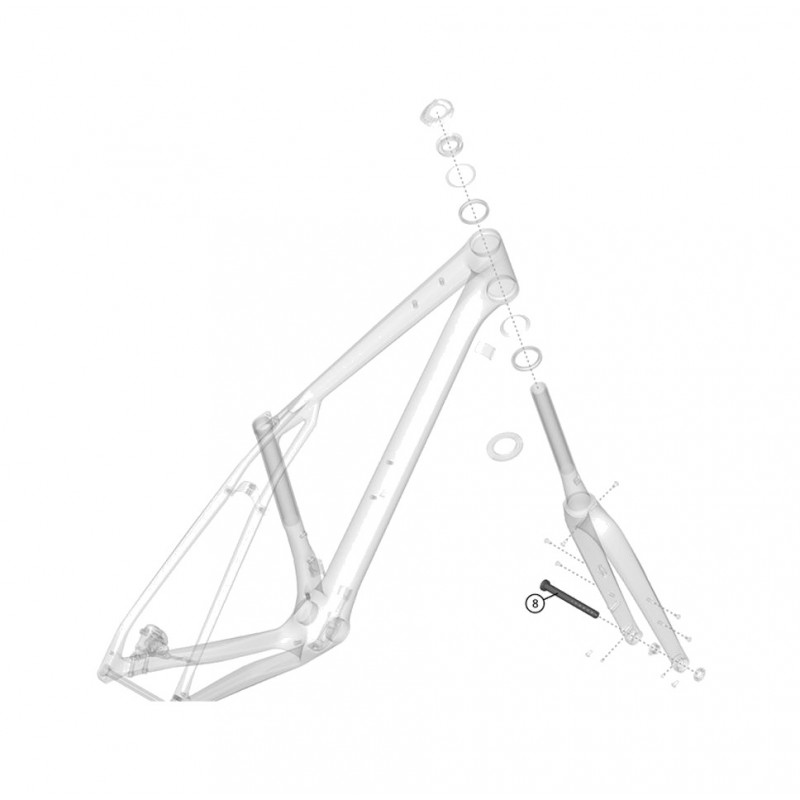 LAPIERRE Front thru axle for bicycle CROSSHILL KLP00104