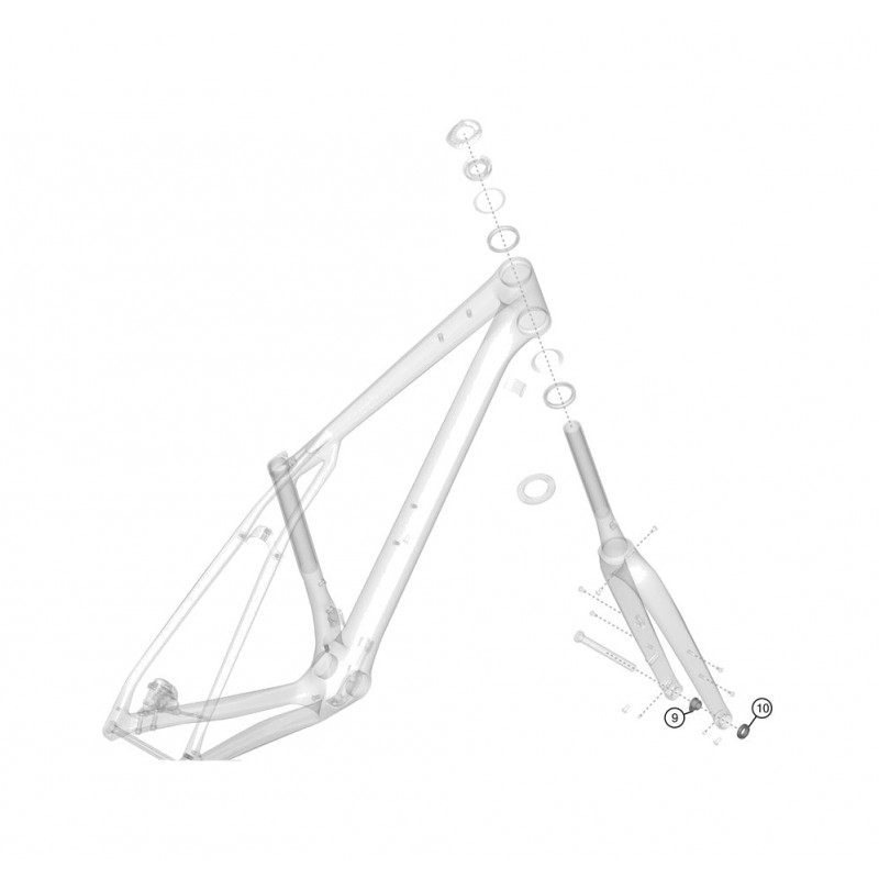 LAPIERRE Bicycle fork nut CROSSHILL KLP00105