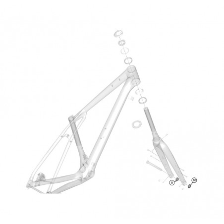 LAPIERRE Tuerca de horquilla para bicicleta CROSSHILL KLP00105