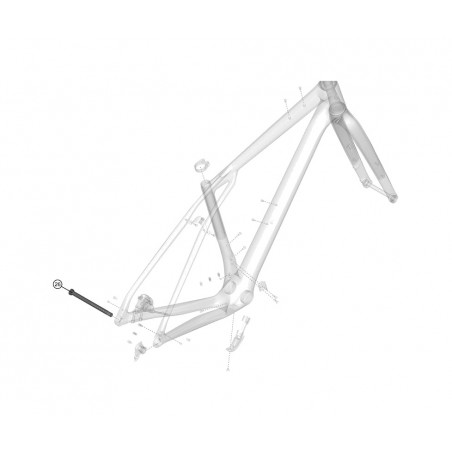 LAPIERRE Rear thru axle for bicycle CROSSHILL KLP00106