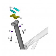 LAPIERRE Bicycle seat post XELIUS DRS OFFSET 0 MM 400 KLP00136