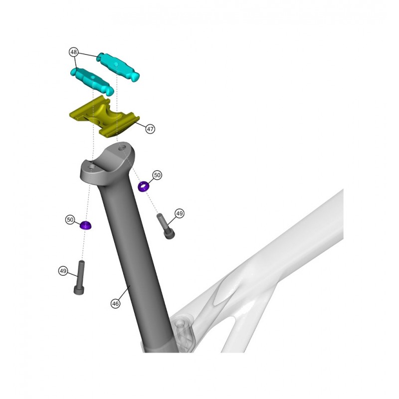 LAPIERRE Tija de sillín para bicicleta XELIUS DRS OFFSET 15 MM 350 KLP00138