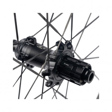 VISION Aerodynamic carbon road bike wheelset with disc and clincher system METRON 37 RS SL SRAM XDR TUBELESS READY CENTERLOCK 72