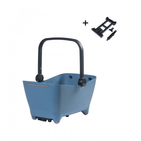 BASIL Plastic basket for transporting dogs on bicycles with a plate BUDDY 32L (22X37X22 CM) MIK 2.0 727020