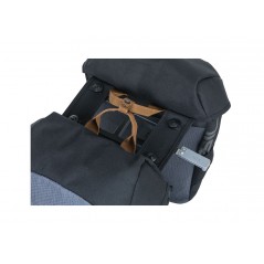 BASIL Alforjas traseras impermeables para bicicleta con sistema universal MILES 34L (13X26X35 CM) BRIDGE MIK 2.0 Y 727021