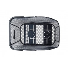 BASIL Cesta trasera de acero para bicicleta compatible con sistema multisistema ICON M NX (39X24X13 CM) 727026